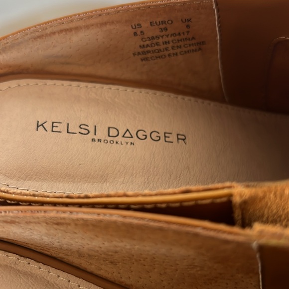 Kelsi Dagger mustard gold suede mules booties Women’s Sz 8.5 - Picture 3 of 9